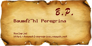 Baumöhl Peregrina névjegykártya